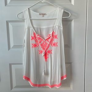 Embroidered Tank Top